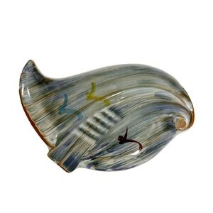 Vintage Ceramic Trinket Dish Decorative Plate Bird Design Accent Ashtray